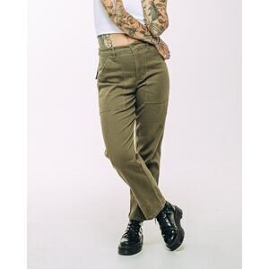 P&Co Service Fatigue Pants US 2 Military Cotton Utility Straight Olive Green